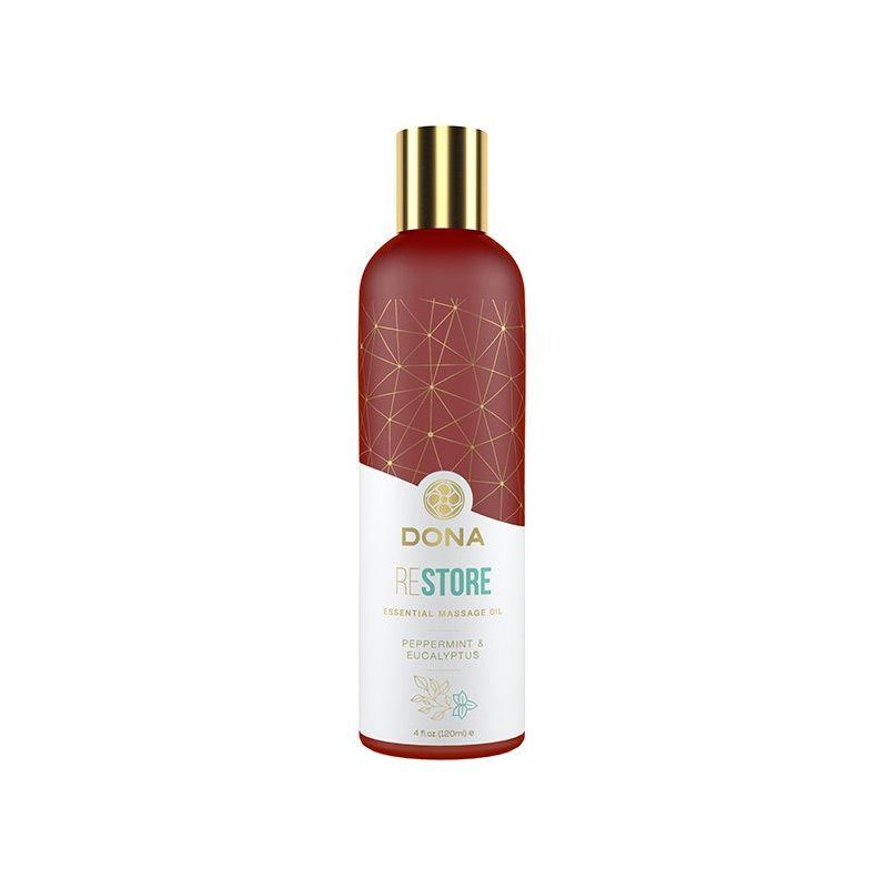 Dona - Essentiële Massageolie Herstel Pepermunt & Eucalyptus 120 ml